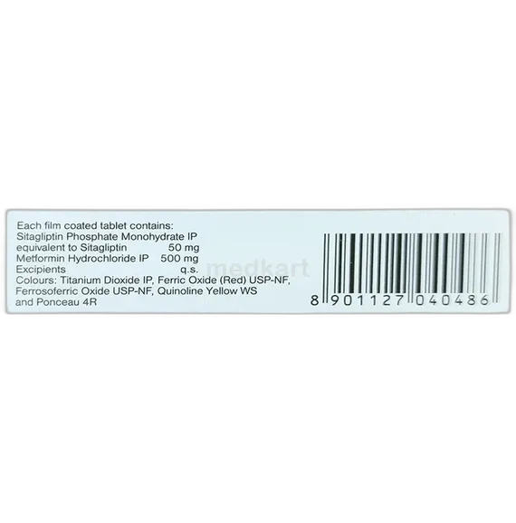 istamet 50/500mg tablet 15's